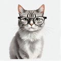 image of a couple different species of animals wearing spectacles. Royalty Free Stock Photo