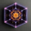 image of geometric metatron cube pattern artwork.