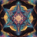 image of geometric metatron cube pattern artwork. Royalty Free Stock Photo