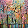 image of the karla gerard beautiful painted the freshness and renewal of spring art style.