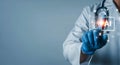 Artificial Intelligence in Healthcare Doctor Utilizing AI Interface for Medical Solutions and Innovation Royalty Free Stock Photo