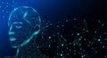 Artificial Intelligence Human Head Digital Network Connection Royalty Free Stock Photo