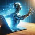 artificial intelligence humanoid robot breaking free