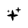 Artificial intelligence icon. AI icon with three stars for logo, application and website. Flat vector illustration EPS10