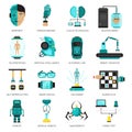 Artificial Intelligence Icon Set