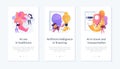 Artificial intelligence implementation app interface template. Royalty Free Stock Photo
