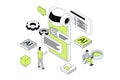 Artificial Intelligence Isometric Concept Royalty Free Stock Photo
