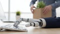 Artificial intelligence and job cuts: exploring workforce automation and job replacements Royalty Free Stock Photo