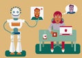 Artificial intelligence knows better Royalty Free Stock Photo