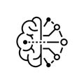 Artificial intelligence - line design single isolated icon