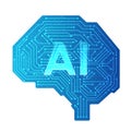 Artificial intelligence, machine learning, ai, data deep learning for future technology artwork, mining, isometric, neural network Royalty Free Stock Photo
