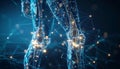 Artificial Intelligence and Neural Network Visualization with Digital Synapses and Technological Interconnections Highlighting