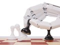 Artificial Intelligence Playing Chess 3d Illustration Concept Royalty Free Stock Photo