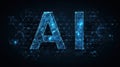 Artificial Intelligence Policy Banner Showing Structured Design and Digital Elements for Technology Communication and Royalty Free Stock Photo
