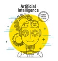 Artificial intelligence robot code binary gear work technology