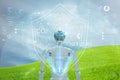 Artificial intelligence robot learning to protect the earth from greenhouse gas emissions target on earth. Nature ÃÂ¡onservation,