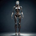 Artificial intelligence robots create different future technologies. AI, Machine learning,