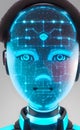 Artificial Intelligence, self-presentation portrait Royalty Free Stock Photo