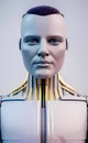 Artificial Intelligence, self-presentation portrait Royalty Free Stock Photo