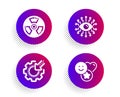 Artificial intelligence, Seo gear and Chemical hazard icons set. Smile sign. All-seeing eye, Cogwheel, Toxic. Vector