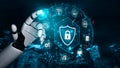 AI-powered cybersecurity and digital security protection Parse Royalty Free Stock Photo