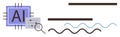 Artificial Intelligence System Analyzing Patterns and Lines with Configurable Settings Royalty Free Stock Photo