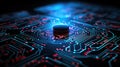 artificial intelligence technology, cpu on the circuit board, internet, big data, machine, generative ai Royalty Free Stock Photo