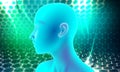 Artificial intelligence. Technology network concept background. Technology web background. Virtual concept. vector illustration. Royalty Free Stock Photo