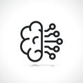 Artificial intelligence thin line icon Royalty Free Stock Photo