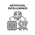Artificial Intelligence Vector Concept Color Illustration Royalty Free Stock Photo