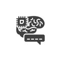Artificial Intelligence vector icon Royalty Free Stock Photo
