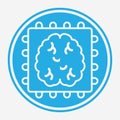 Artificial intelligence vector icon sign symbol Royalty Free Stock Photo