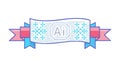 Artificial Intelligence Winter Tech Banner, AI Innovation Concept, vector design Generative AI Royalty Free Stock Photo