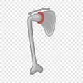 Artificial joint icon, cartoon style