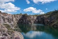 Artificial lagoon in the carrara quarry in Maldonado, Uruguay