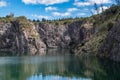 Artificial lagoon in the carrara quarry in Maldonado, Uruguay