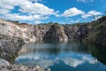 Artificial lagoon in the carrara quarry in Maldonado, Uruguay