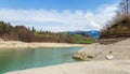 Artificial lake Gruyere. Canton Fribourg Royalty Free Stock Photo