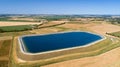 Artificial lake in the Gue de Velluire, France Royalty Free Stock Photo