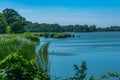 Artificial lake at Lednice-Valtice complex in Czech republic Royalty Free Stock Photo