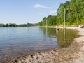 The artificial lake ManjaÃÂa on the plateau ManjaÃÂa near Banja Luka in the village Dobrnja, a tourist location for swimmers and Royalty Free Stock Photo