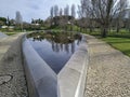 an artificial lake in the Poets Garden in Oeiras