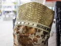 Artificial leather stitched to resemble reptile skin