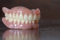 Medical denture on table