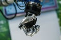 Artificial metal and plastic robotic hand