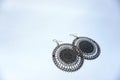 Artificial metal round shaped ear ring