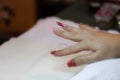 Artificial nails in the preparation Royalty Free Stock Photo