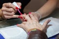 Artificial nails in the preparation Royalty Free Stock Photo