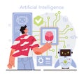 Artificial neural network designer. Specialist designing developing