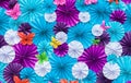 Artificial paper flowers Royalty Free Stock Photo